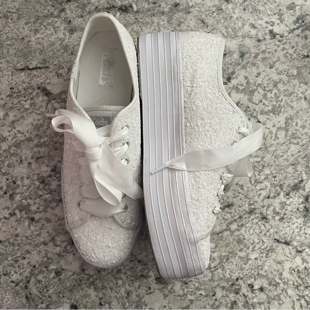 Sparkly platform Keds sneakers